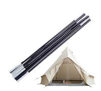 Générique Pre-Assembled Black Tent Poles - Quick Easy Repair | Replacement Tēnt Pole Parts for Camping Hiking | Ƒor Outdoor Tent Shelter Repair, Duřable Univeršal Fit Easŷ Install