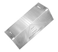 Générique Precision Angle Ruler - Arc Marking Tool | Ergonomic Grip Frame with Multi Function Scale, Parallel Drawing Feature, Right Angle Layout for Construction, Carpentry, Engineering and Workshop