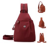 Générique Preferablen Bag, Vovtva Waterproof 2-Way Commuting Bag, Preferable Large Capacity Oxford Women Backpack Shoulder Bags (Red)