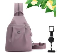 Générique Premium 3 in 1 Anti-Theft Travel Tote Bag, Waterproof 2-Way Commuter Bag, Large Capacity Convertible Backpack for Outdoors Unisex (Light Purple)