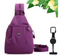 Générique Premium 3 in 1 Anti-Theft Travel Tote Bag, Waterproof 2-Way Commuter Bag, Large Capacity Convertible Backpack for Outdoors Unisex (Deep Purple)