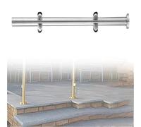 Générique Premium Glass Railing System - Stylish Round Metal Posts in Gold, Silver, Black, No-Punch Design, 85cm Height, Perfect for Modern Balustrades and Elegant Partitions