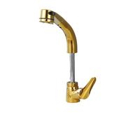 Générique Premium Gold PullDown Kitchen Faucet SplashResistant Hot & Cold Water Mixer Home Sink Accessory Elegant Design for Modern Kitchens