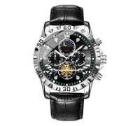 Générique Premium Ruggedized Lunar-Tracking Sport Timepiece - Precision Analog Wrist Clock, Features High- Shock-Resistant Mechanical Architecture for Durability | 5ATM Hermetically-Sealed Housin