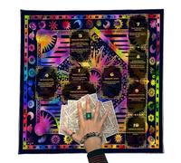 Générique Premium Tarot Cloth - Durable Altar Mat, 14x14 inches Divination Mat with Smooth, Soft Fabric Material, Reading Mats with Easy Layout, Meditation Mats for Beginners and Enthusiasts