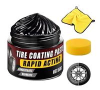 Générique Premium Tire Coating & Trim Restorer, Bring Back The Original Deep Black Shine to Rubber and Plastic, Tire Coating Paste Rapid Acting (1 Pcs)