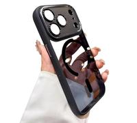 Générique Premium Transparent Protective Case for iPhone, Simple Magnetic Drop-Proof Protective Case for iPhone 17/16Pro Max (17Pro Max,Black)