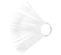 Générique Présentoir 100 Bâtonnets pour Vernis à Ongles Transparent, Palette de Couleurs pour Nail Art, Conseils D'entraînement Manucure, Outil Professionnel D’affichage des Teintes