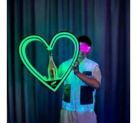 Générique Présentoir À Bouteilles De Champagne en Forme De Cœur, Présentoir Lumineux pour Bouteilles en Forme De Cœur, LED Multicolore, pour Bar, Hôtel, Boîte De Nuit Et Fêtes Privées