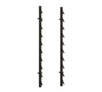 Générique Présentoir à Carreaux de Sol Noir à 10 Niveaux, Support d'échantillons Multicouche en Fer pour Dalles de marbre, idéal pour Les Halls d'exposition et Les entrepôts (55,11 x 6,10 Pouces)