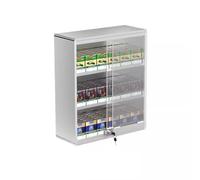 Générique Présentoir à Cigarettes à Plusieurs Niveaux, idéal pour Les commerces de détail et Les Snacks. Ce présentoir Mural avec Serrure, d'une Hauteur de 60 cm, est Parfait pour Les magasins.