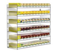 Générique Présentoir à Cigarettes Mural ou de comptoir, 5 Niveaux et 7 colonnes, idéal pour Les commerces de proximité et Les supermarchés, optimise la visibilité et Les Ventes.