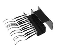 Générique Présentoir à Faux Cils pour Extensions de Cils Noir en Plastique avec 12 Bâtonnets Incurvés Solution Professionnelle de Rangement et Organisation pour Stations de Maquillage