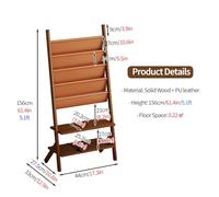 Générique Présentoir à Magazines sur Pied - Présentoir pour brochures de Toutes Tailles avec kit de Montage - Support de Lecture Facile à Installer pour Enfants, Adolescents et Seniors (Marron, Petit