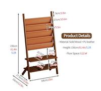 Générique Présentoir à Magazines sur Pied - Présentoir pour brochures de Toutes Tailles avec kit de Montage - Installation Facile - Idéal pour Enfants, Adolescents et Seniors (Marron, 64 cm)