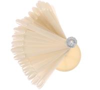 Générique Présentoir à Ongles 120 Bâtonnets Naturels en Éventail Support de Présentation pour Vernis à Ongles et Gel Accessoires de Manucure pour Nail Art Outil Pratique pour Exposition