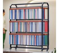 Générique Présentoir à Rouleaux de Tissu avec Barre de Suspension réglable, Support de Rangement Robuste en Acier avec roulettes, idéal pour Les Rouleaux de Vinyle, de Cuir, de Film pour vitres et de