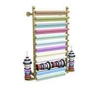 Générique Présentoir à Rouleaux de Tissu Commercial, Support de Rangement métallique à 12 Niveaux, présentoir autoportant for la Vente au détail de vêtements commerciaux(Color2,70x20x120cm)