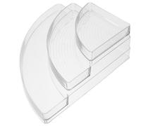 Générique Présentoir Acrylique à 3 Niveaux D’éventail pour Rangement Maquillage de Bureau, Surface Lisse et Toucher Confortable, Organise Vernis à Ongles et Parfums
