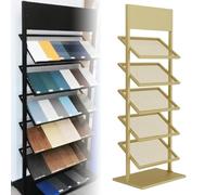 Générique Présentoir De Carrelage Au Sol En Métal À 5 Couches Pour Carrelage En Porcelaine, Support D’Exposition Durable Et Organisateur De Carrelage, Idéal Pour Salles D’Exposition