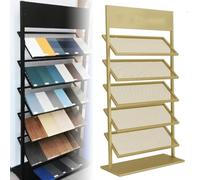 Générique Présentoir De Carrelage Au Sol En Métal À 5 Couches Pour Carrelage En Porcelaine, Support D’Exposition Durable Et Organisateur De Carrelage, Idéal Pour Salles D’Exposition