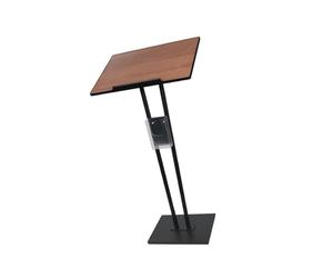 Générique Présentoir De Menu,Support De Podium avec Boîte De Rangement,Bureau D'information De Centre Commercial,for Discours De Mariage(Color 2)