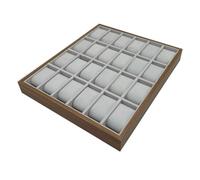 Générique Présentoir de Montres en Bois à 24 Fentes Boîte de Rangement pour Montres en Bois de Fleur de Rose Élégante pour Collection Pratique et Solide