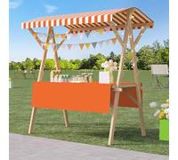 Générique Présentoir de Rangement à Plusieurs Niveaux, Chariot de Vente Portable avec auvent, Support Pliable pour Stand de Vente ambulante, kiosque Mobile pour la Restauration de Rue, Les marchés et