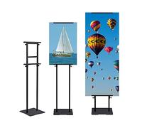 Générique Présentoir de Sol réglable pour Affiches, Support Double Face avec Base antidérapante, Support pour bannières et Panneaux en Mousse (Couleur : Style Vertical)