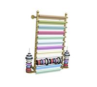 Générique Présentoir D'enveloppe De Voiture,Support Mural en Tissu À 12 Niveaux avec Supports De Plateau Amovibles,for Papier Peint(Comprend Uniquement Le Support)(Gold,80x120cm)