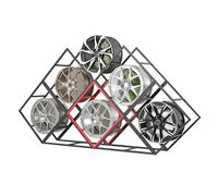 Générique Présentoir empilable pour Jantes de pneus - Étagères de Garage pour 5 Cadres, Organiseur de moyeux de Roue de Voiture, Support de Rangement Multi-pneus avec 2 Bases, Support de Pneu Durable