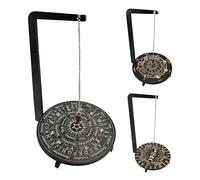 Générique Présentoir en Bois - Sculpture Sorcière 3D | Support Pendule Collier | Exposition Bijoux Décorative | Outil Divination Passé Présent Futur | Décoration Magique Maison