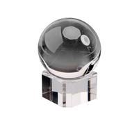 Générique Présentoir en carré clair,Base de boule de acrylique transparente - Présentoir, base de boule de pour afficher des boules de , , sphère, globe