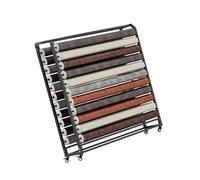 Générique Présentoir en Rouleau Tissu métallique avec Tige Suspension réglable, Support Rangement en Textile Robuste, for Papier Peint et Film fenêtre Voiture(14 Layers)