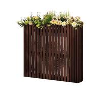 Générique Présentoir for Plantes De Balcon,Housse De Climatiseur en Bois, Clôture Décorative for Pot De Fleurs, for Unité Extérieure, Jardin, Balcon(Color4,85x35x80cm)