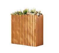 Générique Présentoir for Plantes De Balcon,Housse De Climatiseur en Bois, Clôture Décorative for Pot De Fleurs, for Unité Extérieure, Jardin, Balcon(Color1,120x60x105cm)