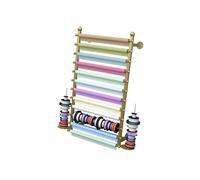 Générique Présentoir Mural À 12 Niveaux for Emballage De Voiture, Support en Tissu for Nappes en Papier Peint (Comprend Uniquement Le Support)(Gold,70x120cm)