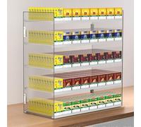 Générique Présentoir Mural pour Cigarettes avec système de Rangement intégré, Support pour Distributeur Automatique de Cigarettes, Solution Gain de Place idéale pour la Maison et Le Commerce, Parfait