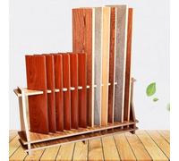 Générique Présentoir pour matériaux de Construction, présentoir pour carrelage, Support de Rangement Vertical en Bois avec 12 emplacements pour échantillons, idéal pour u