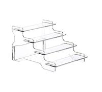 Générique Présentoir,Présentoir Acrylique Transparent 4 Niveaux - Présentoirs pour Marchés et Salons,pour Parfum, Bijou, Figurine, Cupcake, Bureau, Table, Comptoir, Coiffeuse, Meuble, Fête, Pièce,