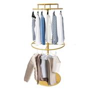Générique Présentoir Rotatif à 2 Niveaux pour Rouleaux de Tissu, présentoir Rond Robuste pour vêtements, sur Pied, pour Le Stockage et la Distribution de vêtements au détail