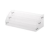 Générique Présentoir Vernis à Ongles 3 Niveaux Transparent, Rangement Maquillage Multi-Usages pour Palettes et Rouges à Lèvres, Support Stable pour Bureau