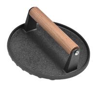 Générique Presse à Bacon - Presse à Bacon en Fonte pour chauffante, à Hamburger Robuste avec Manche en Bois | Accessoires de Gril de Cuisine, poêle Teppanyaki Plate intérieure et extérieure