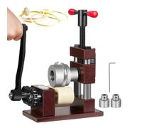 Générique Presse à Bijoux en métal, cintreuse à manivelle avec poignée Amovible et Base Stable pour Anneaux cuillères, Comprend 2 tiges en Acier