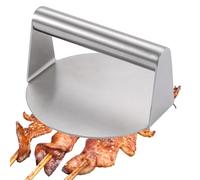 Générique Presse à Hamburger en Acier Inoxydable, Hamburger à la Viande grillé de 5,5 Pouces, Outil de Cuisson Rond antiadhésif avec Surfaces Lisses pour la Cuisson des Hamburgers, Bacon