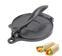 Générique Presse à Tortilla, 20cm/16cm Machine à Quesadilla en Aluminium, Tortilla à Crêpe Tortillada Presse pour Crêpes, Tarte, Rotis, Raviolis, Pizza (Noir, 16cm/6")