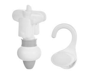 Générique Presse- de recharge, distributeur de gel douche japonais à suspendre, accessoire de pressage de gel douche à crochet, Gris