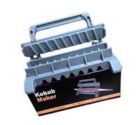Générique Presse Kebab Maker Grand Manuel Kebab Moule Outil De Grillage Barbecue Viande Bâton Dispositif Pliant Barbecue Brochette Maker BBQ Viande Brochette Machine