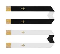 Générique Prêtre volé | Fournitures d'église traditionnelles réversibles unisexes avec pompons, étole de mariage pour ministre et prêtre, pour Confirmation des funérailles de mariage