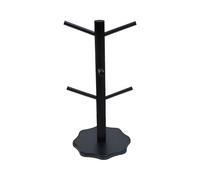 Générique Pretzel Holder Stand, Bagel Display Rack, Tree-Shaped Wooden Organizer, 6-Arm Hanging Design, Stable Round Base for Buffet, Wedding, Christmas, Food Serving, Table Display, 33cm